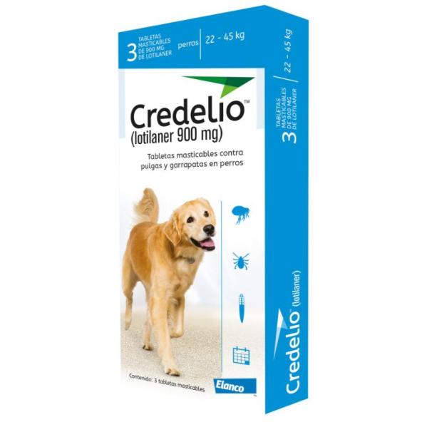 CREDELIO 900MG 22 A 45 KG AZUL